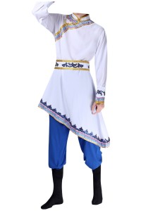 Order Mongolian Dance Costumes Design Mongolian Costumes Adult Chopsticks Dance Modern Men's Dance Costumes Performance Costumes Inner Mongolia SKDO009 detail view-7